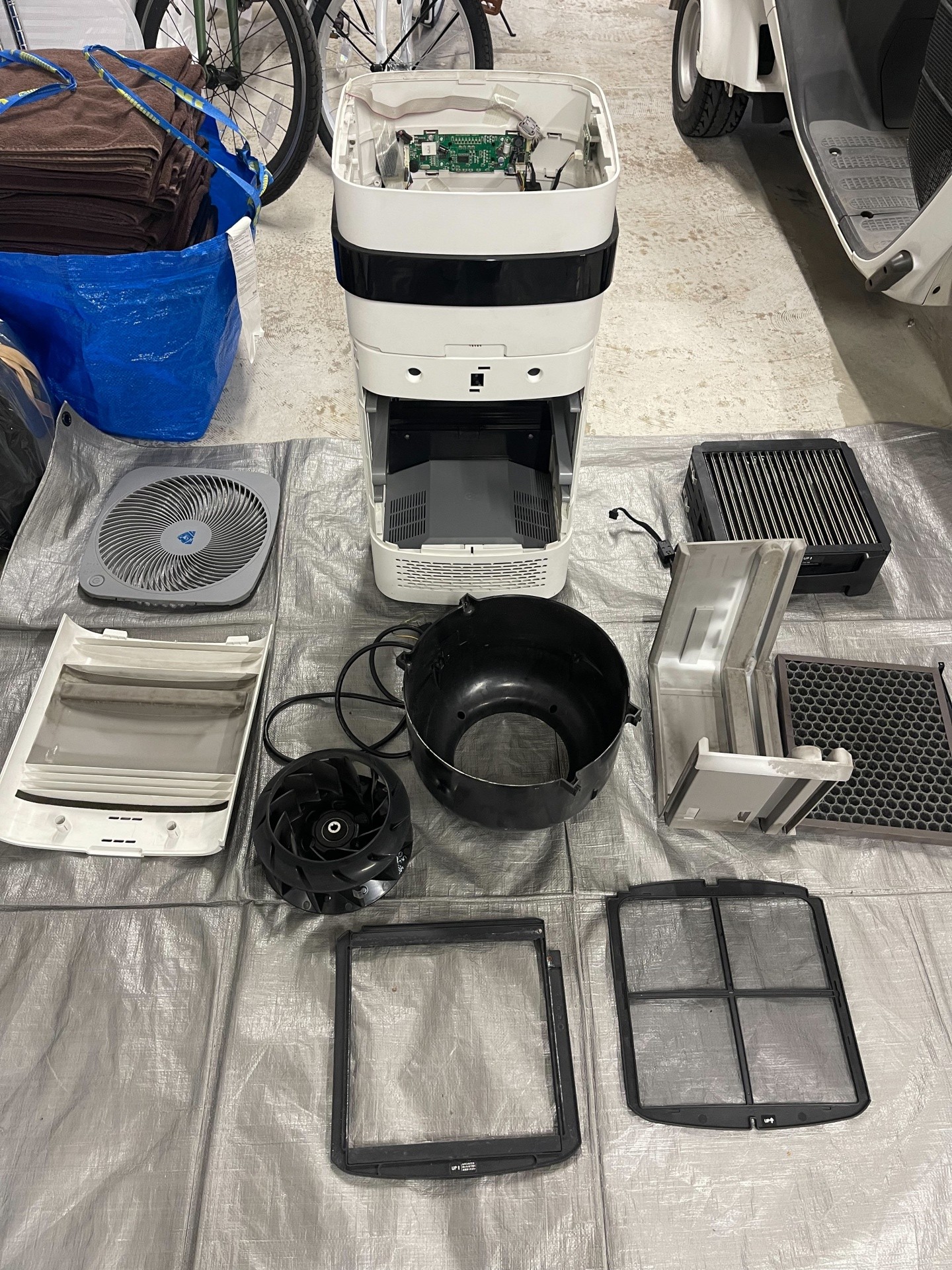 空気清浄機分解清掃(シャープKCシリーズ、AirdogのX5シリーズ